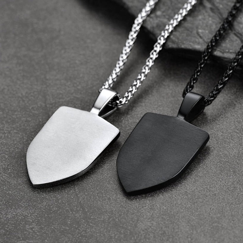 Custom Masonic Shield Pendant Necklace for