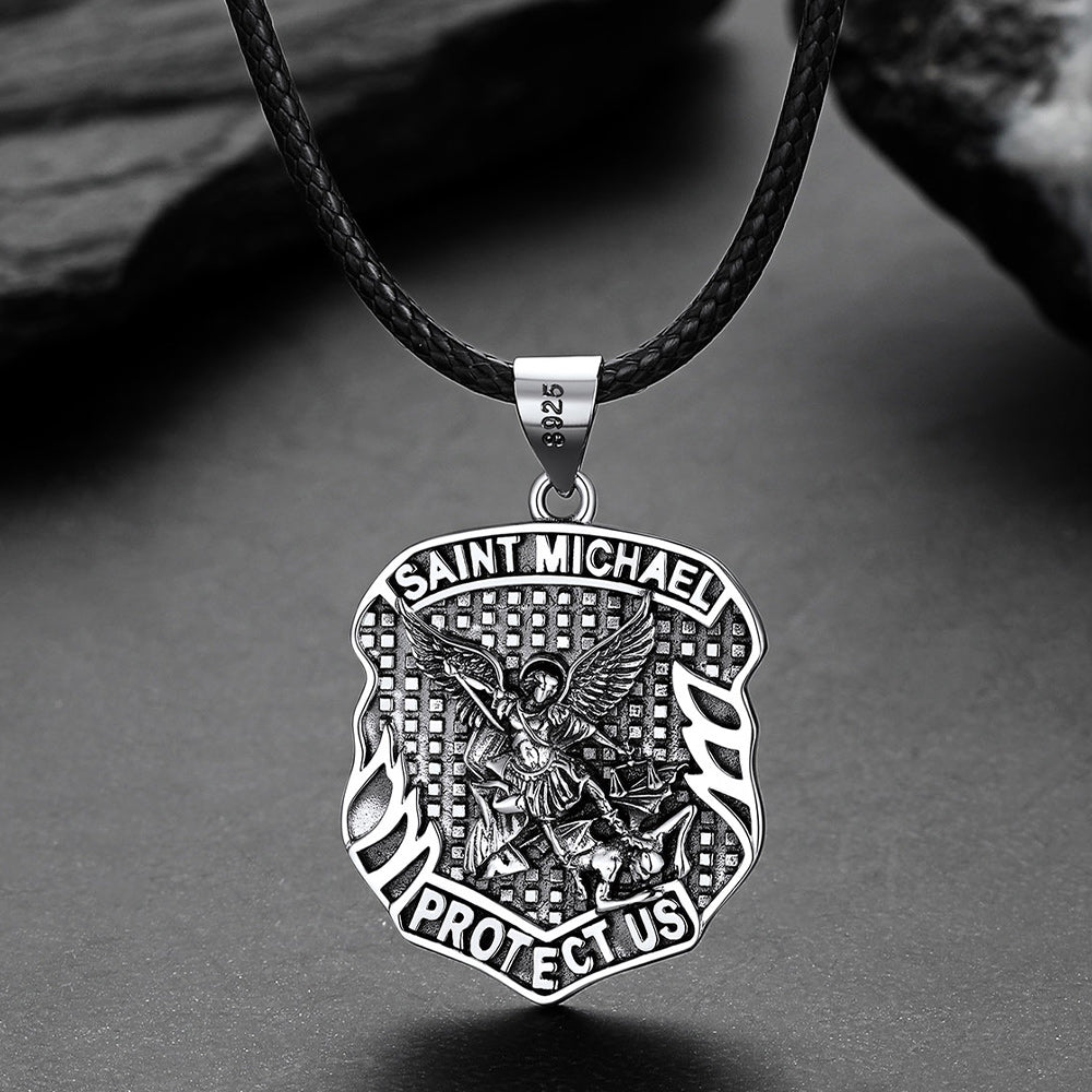 Catholic Saint Michael Pendant Necklace for