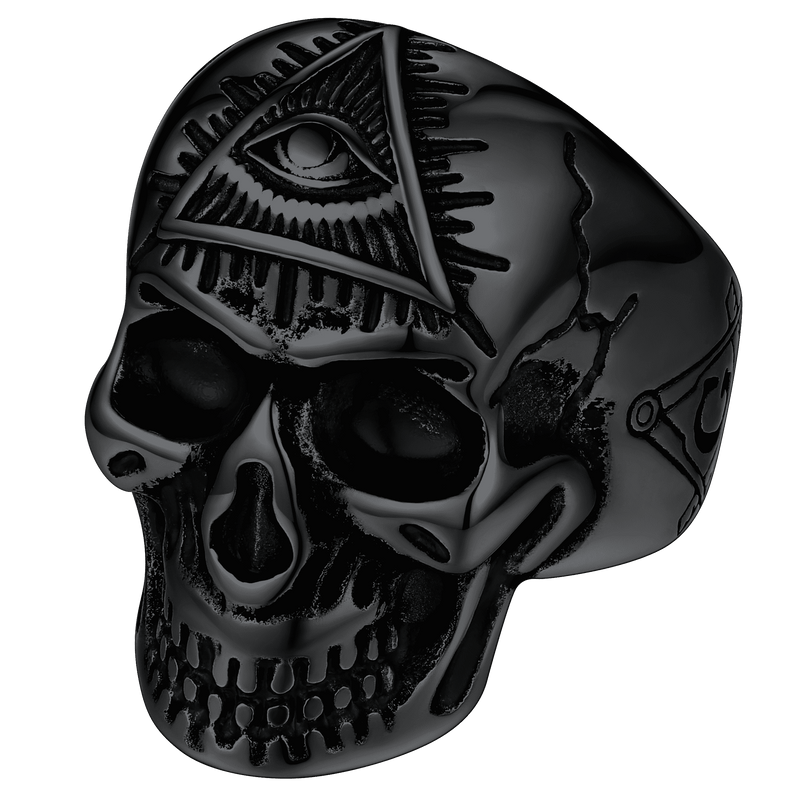 Eye of Providence Skull Ring for