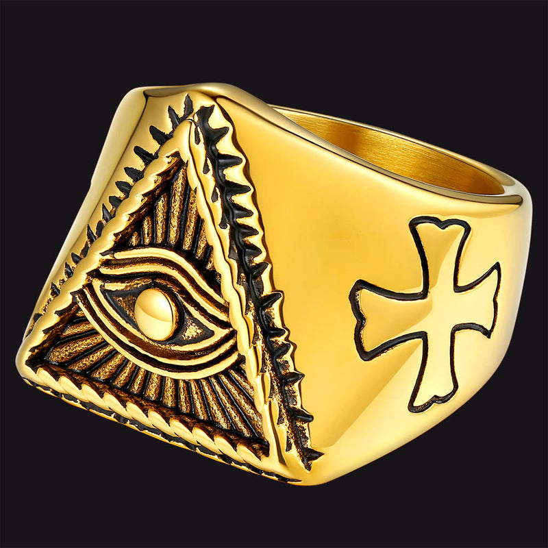All Seeing Eye Ring Eye of Providence Ring for