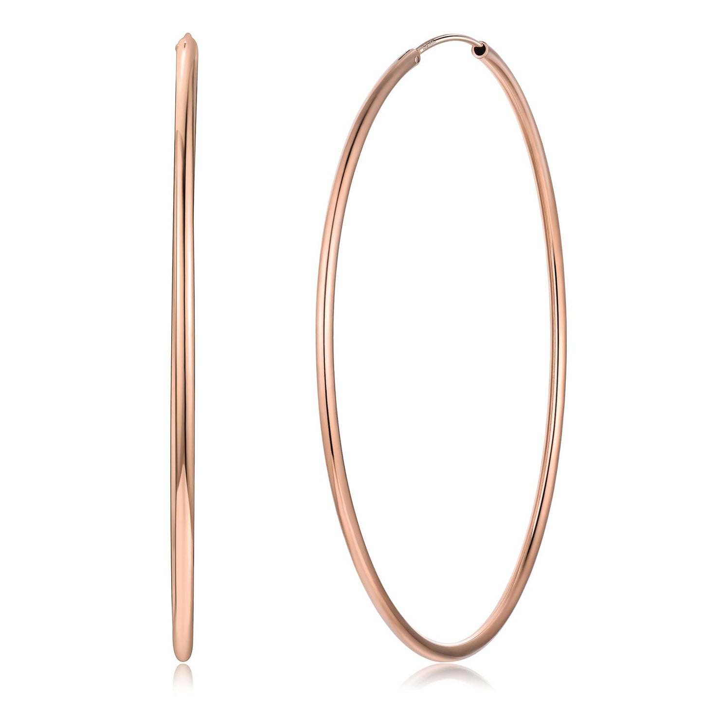 Sterling Silver Thin Hoop Earrings for