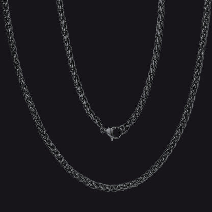Spiga Wheat Chain Stainless Steel Link Necklace for