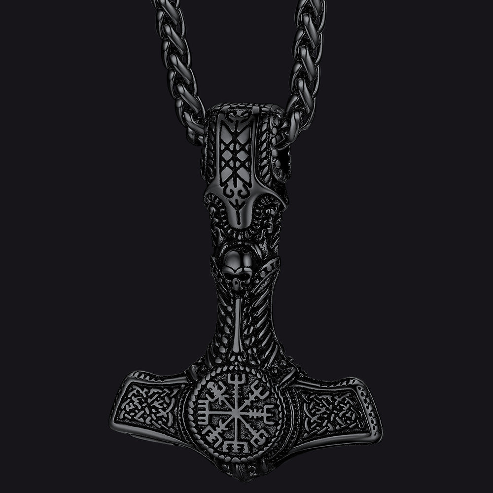Viking Thor's Hammer Mjolnir Necklace Pendant for