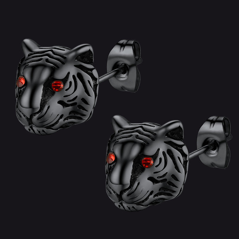 Flash Tiger Stud Earrings for