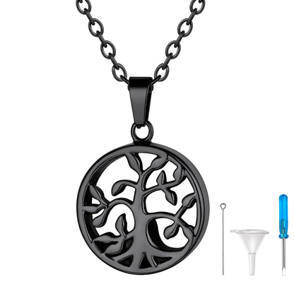 Cremation Tree of Life Urn Necklace for Ashes Memorial Gift