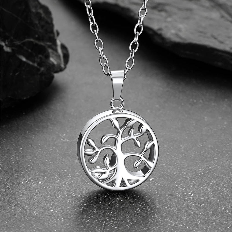 Cremation Tree of Life Urn Necklace for Ashes Memorial Gift