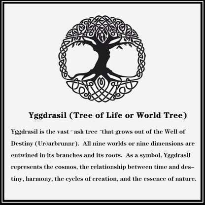 Triple Moon Tree of Life Leather Viking Bracelet