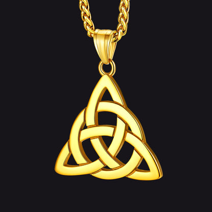 Irish Celtic Knot Necklace for in Stainless Steel