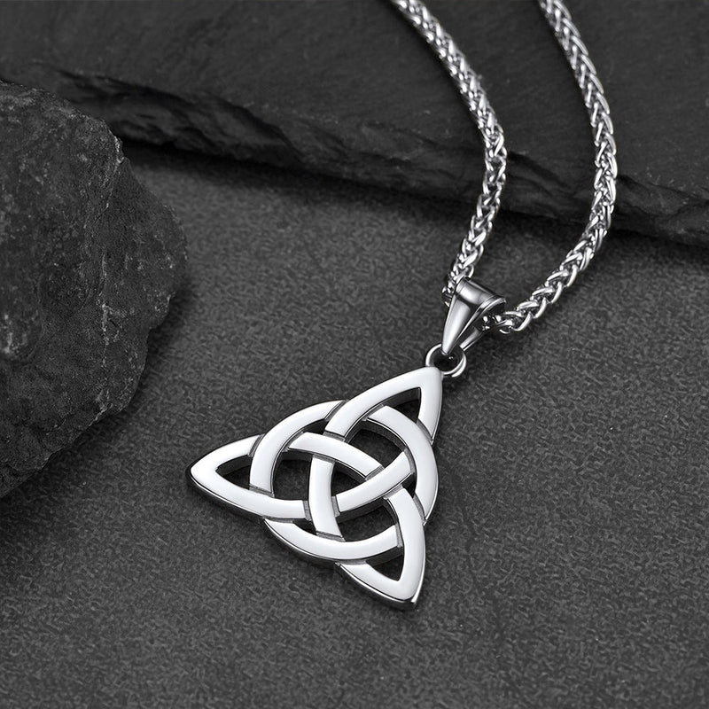 Irish Celtic Knot Necklace for in Stainless Steel