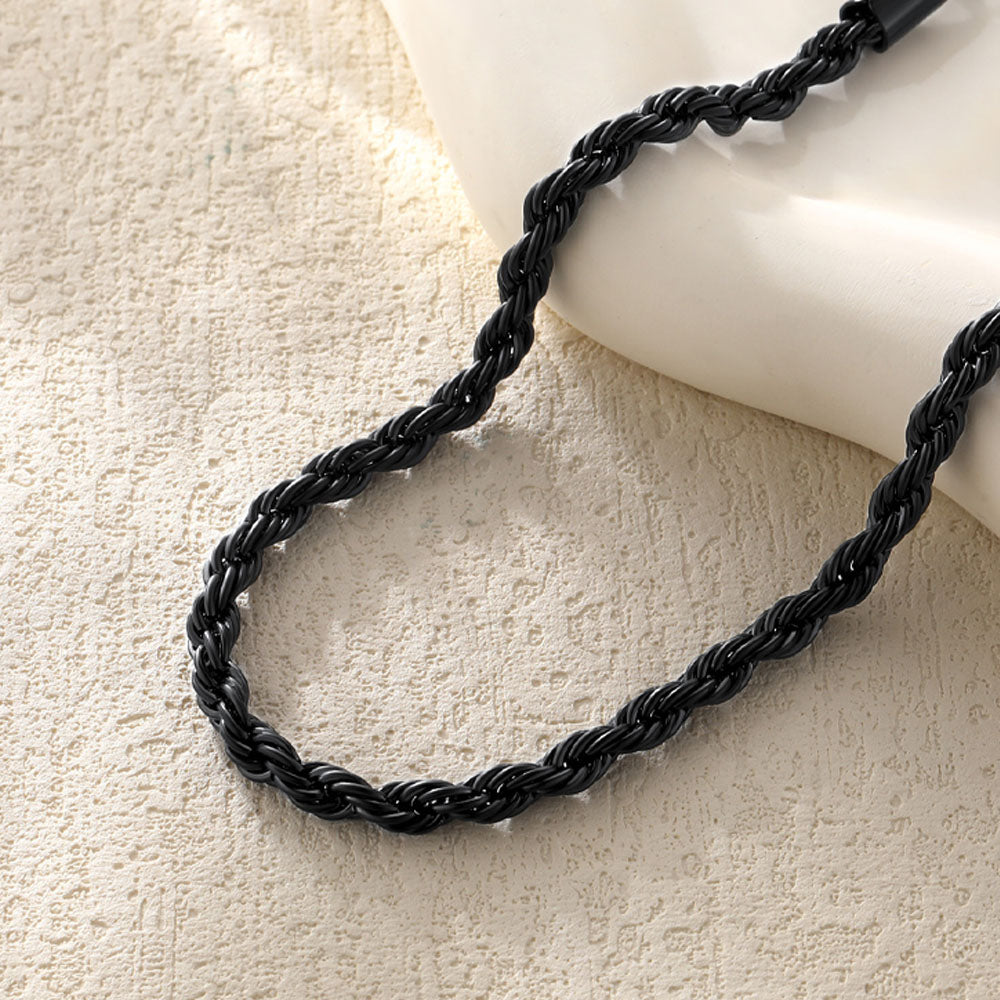 Stainless Steel Twisted Rope Chain Ankle Bracelet for Gift for Mom