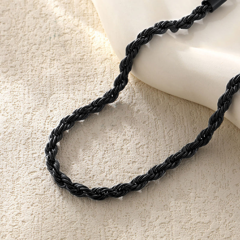 Stainless Steel Twisted Rope Chain Ankle Bracelet for Gift for Mom