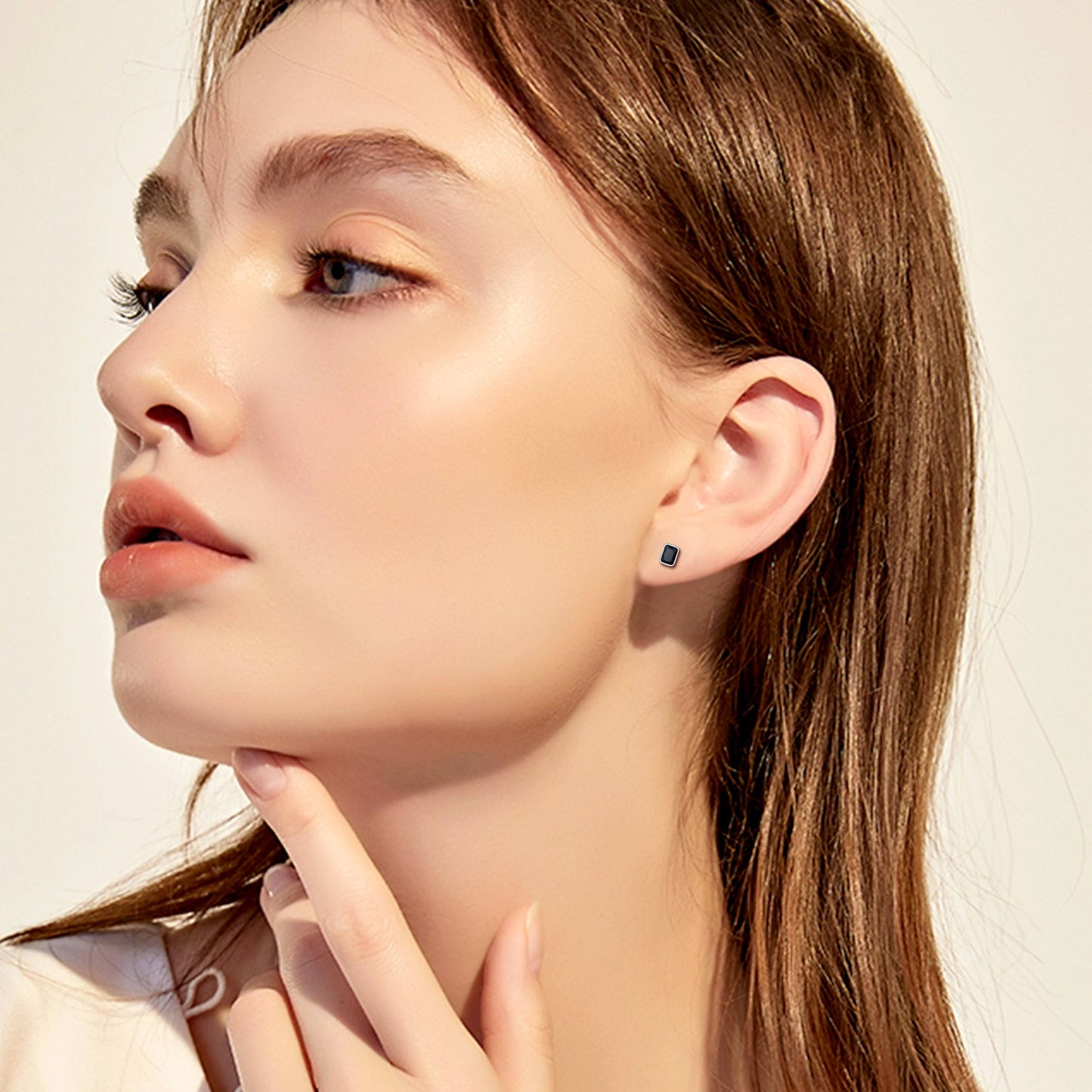Flash Sterling Silver Stud Earrings for