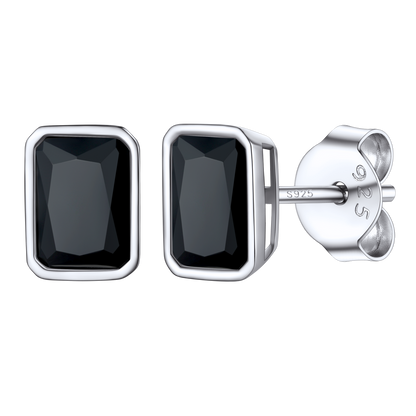 Flash Sterling Silver Stud Earrings for