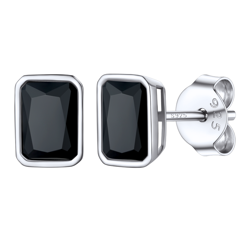 Flash Sterling Silver Stud Earrings for