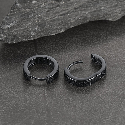 Sterling Silver Celtic Knot Huggie Hoop Earrings for