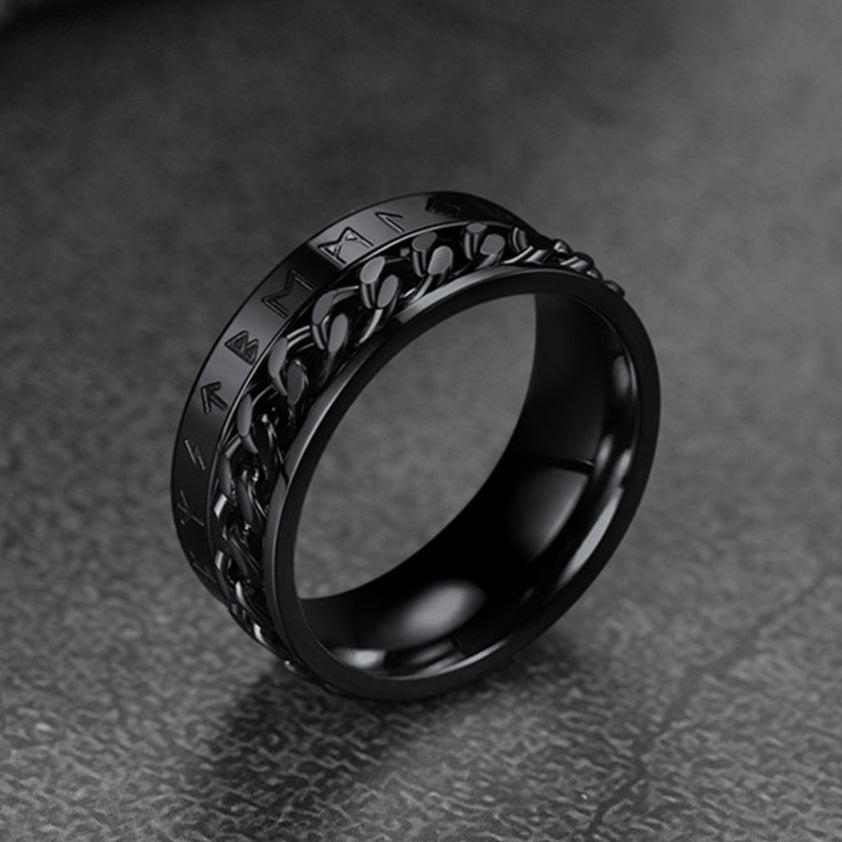 Viking Spinner Fidget Anxiety Ring for