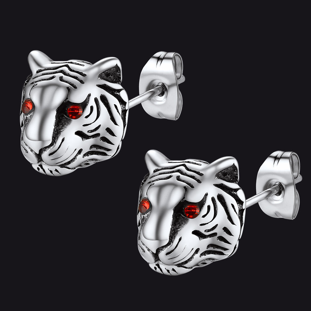 Flash Tiger Stud Earrings for