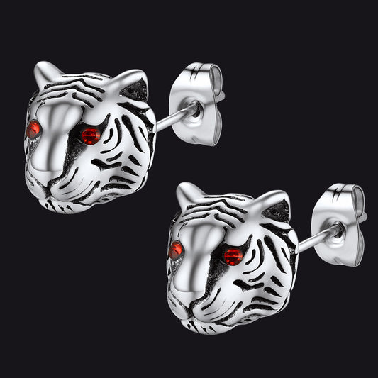 Flash Tiger Stud Earrings for
