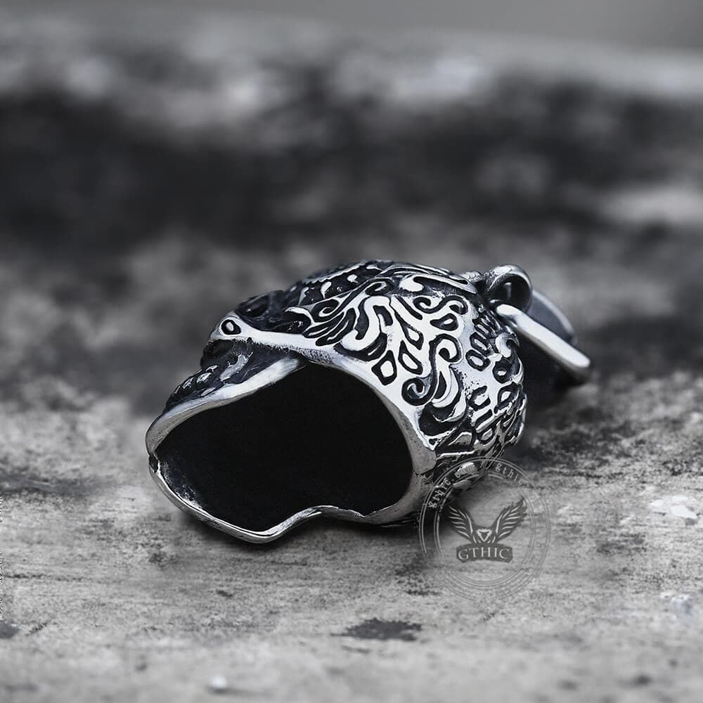 Cross Sugar Skull Pendant