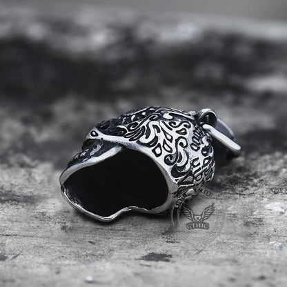 Cross Sugar Skull Pendant