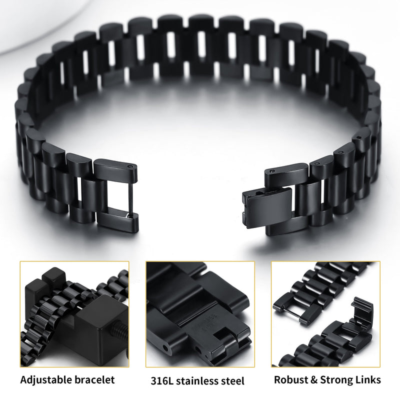 15mm Chunky Watch Band Chain Bracelet Watch Strap Bracelet for