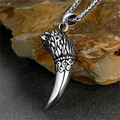 Viking Wolf Tooth Necklace for