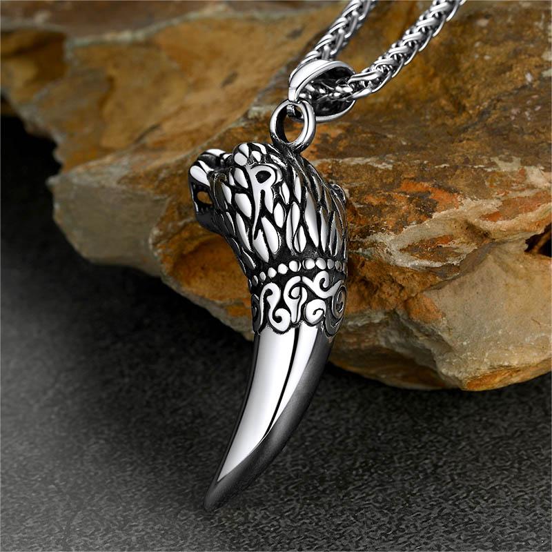Viking Wolf Tooth Necklace for