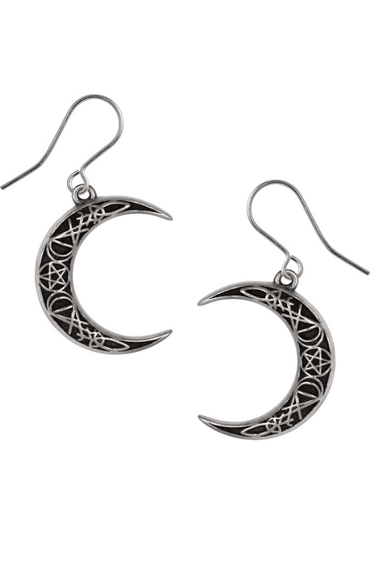 A Pact With a Prince Moon Sigil Dropper Earrings