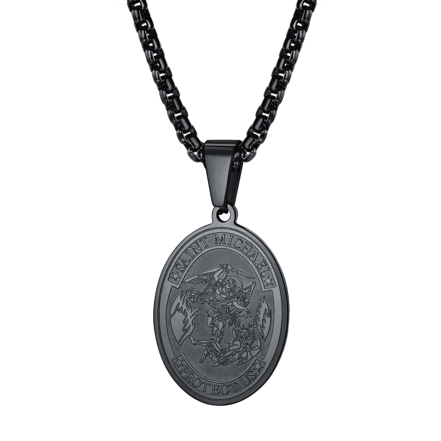 Archangel Michael Medal Pendant Necklace