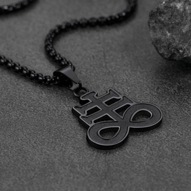 Satanic Leviathan Cross Necklace for