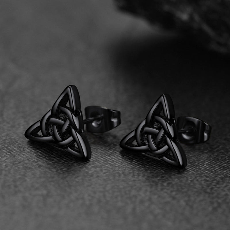 Celtic Knot Stud Earrings for