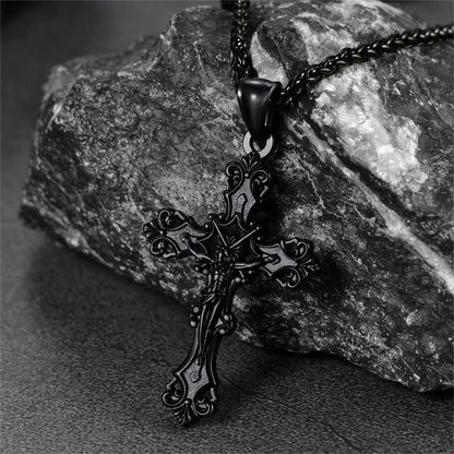 Crucifix Cross Necklace Jesus Pendant for