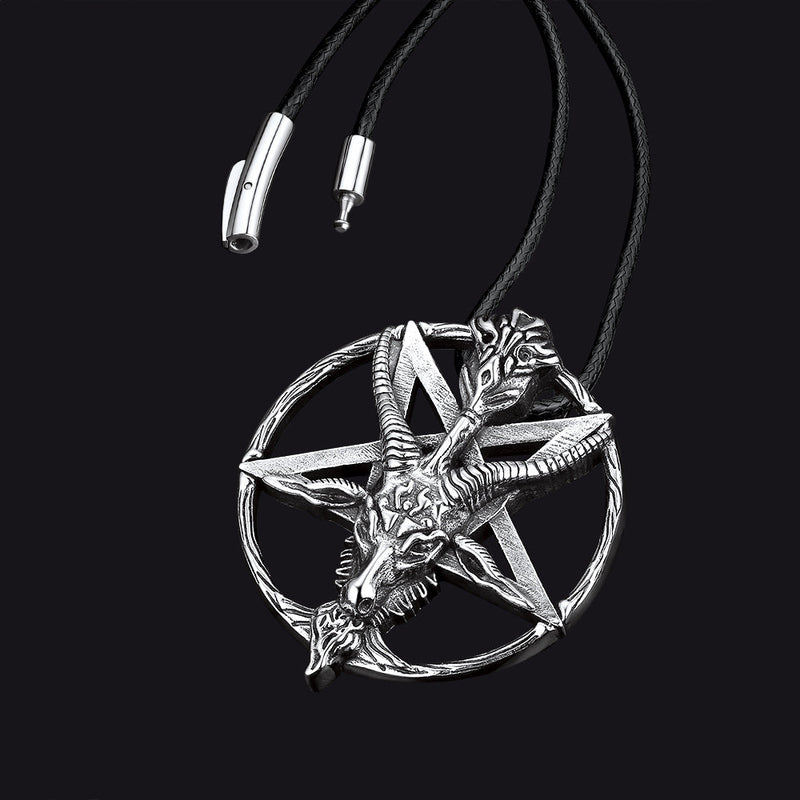 Satanic Baphomet Goat Pentagram Necklace