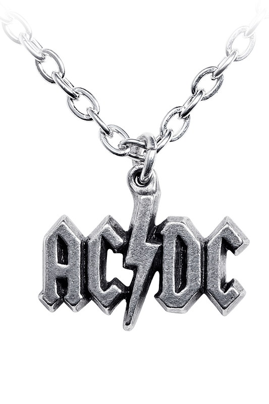 Ac/dc Rock Band Pendant With Lightning Logo