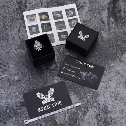 Ace of Spades Stainless Steel Ring