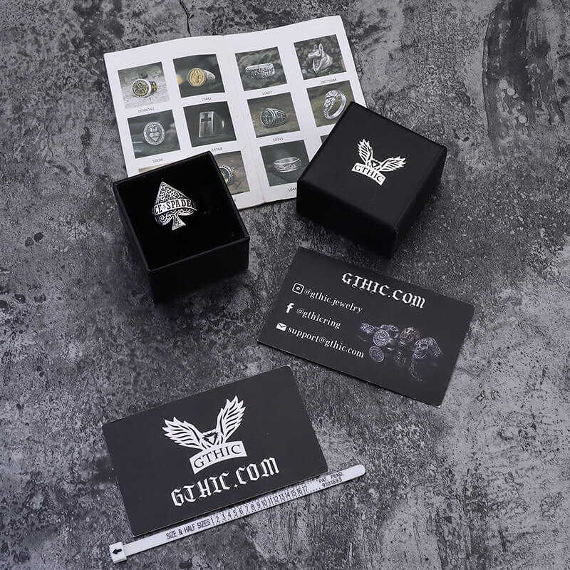 Ace of Spades Stainless Steel Ring