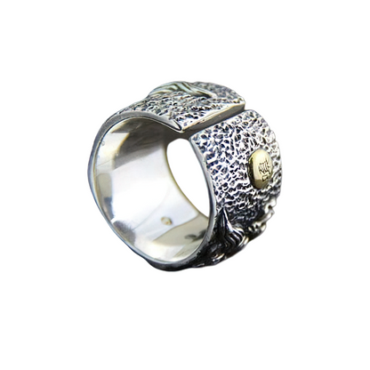 Adjustable Ring of Mythical Animal Wild for / Cool Jewelry of Pure 925 Sterling Silver