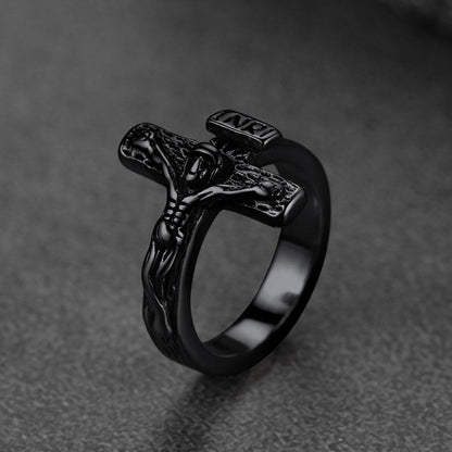 Christian Jesus Crucifix Cross Ring for
