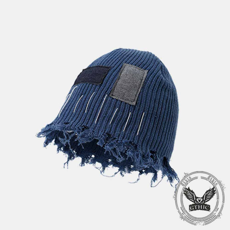 American Street Patch Design Ripped Beggar Hat