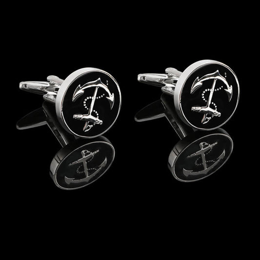 Anchor Brass Marine Cufflinks