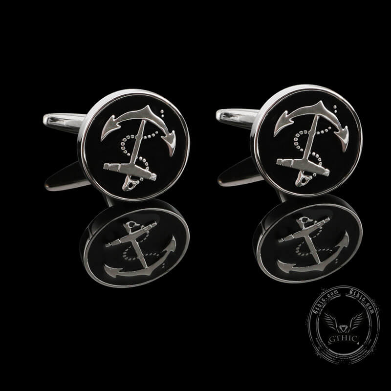 Anchor Brass Marine Cufflinks