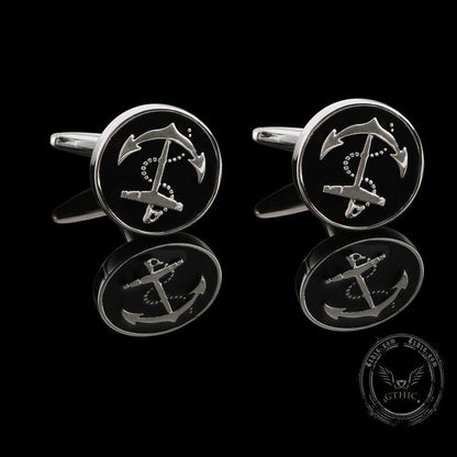Anchor Brass Marine Cufflinks