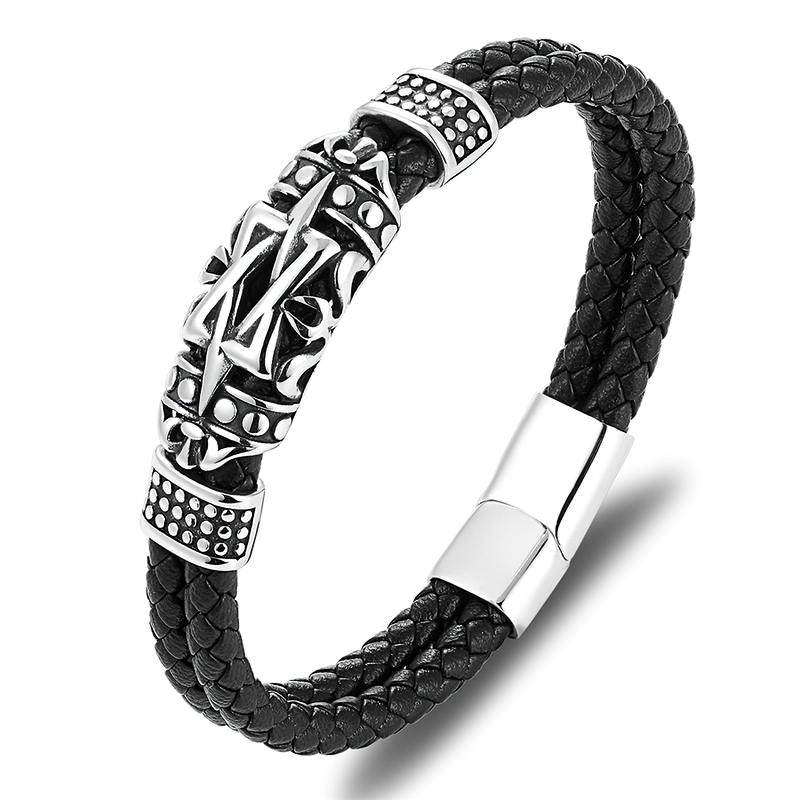 Ancient Architecture Totem Bracelet for / Small Adorn Article Genuine Leather Bracelet
