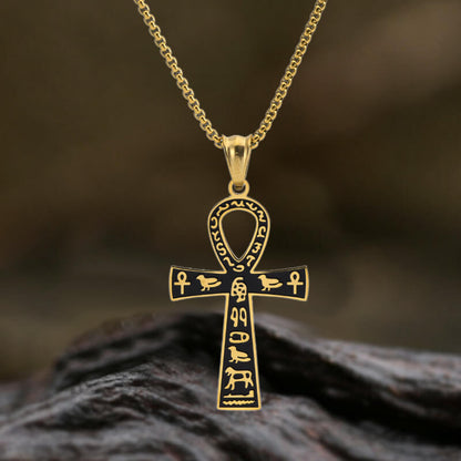 Ankh Cross Ancient Egyptian Symbol Stainless Steel Pendant