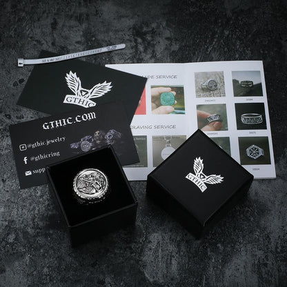 Archangel Saint Michael Stainless Steel ’s Ring Handcrafted