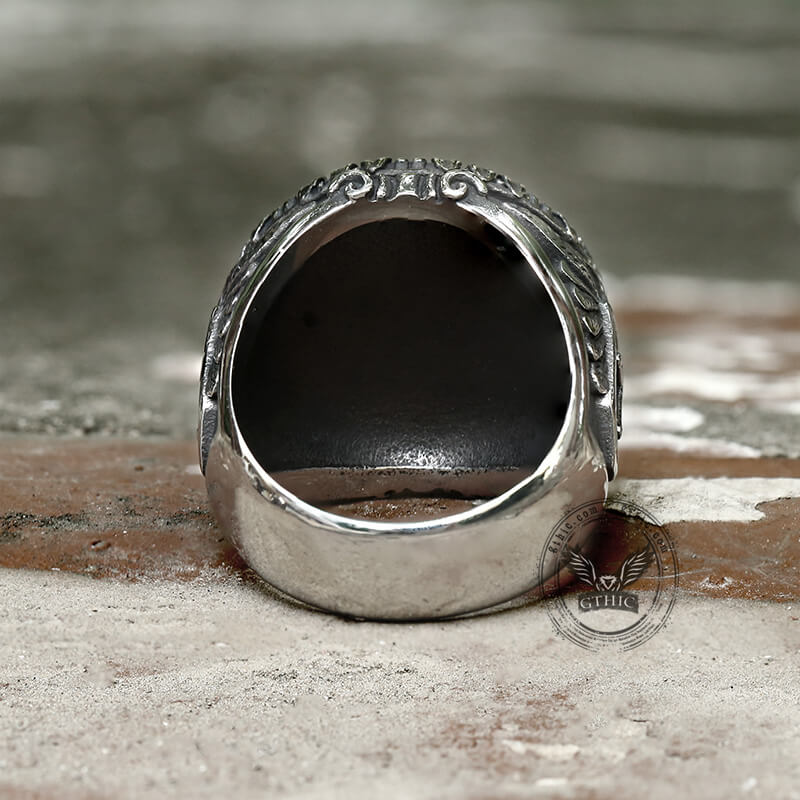 Archangel Saint Michael Stainless Steel ’s Ring Handcrafted
