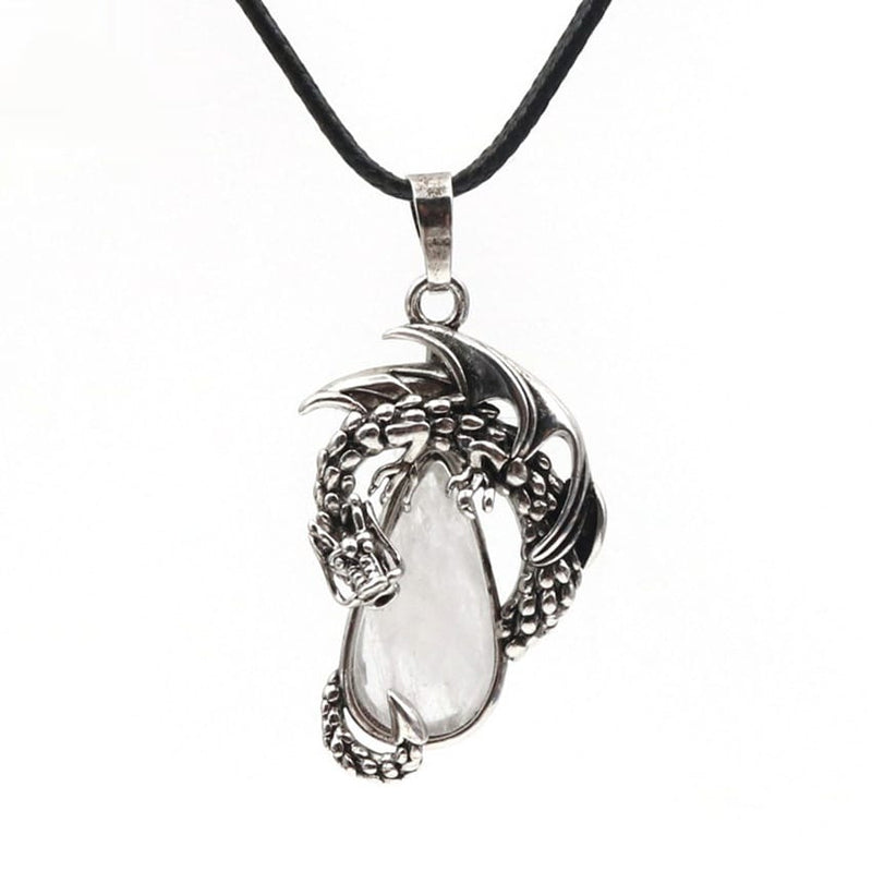 Wyrm Claw Drop Crystal Necklace