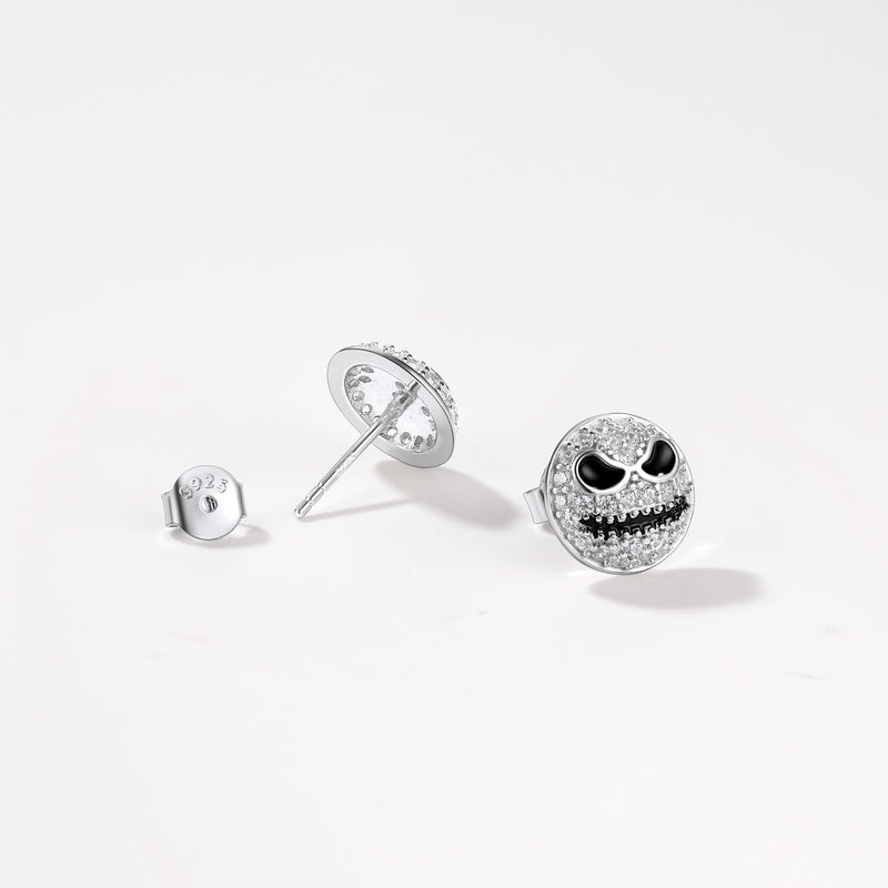 Halloween Jack Skellington Earrings for in Sterling Silver