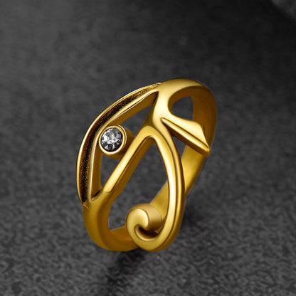 Ancient Egyptian Eye of Ra Ring Jewelry for