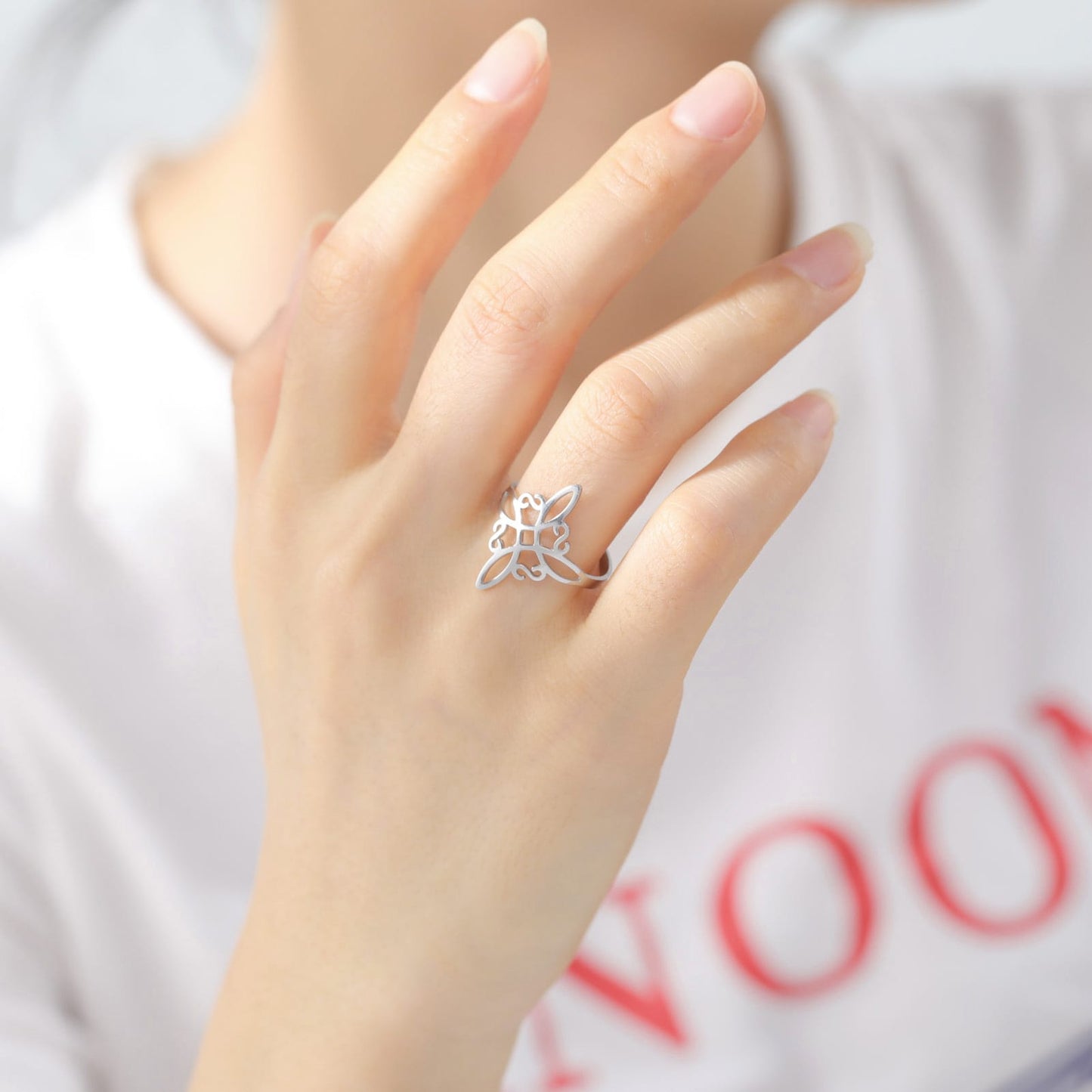 Witches Knot Shield Ring
